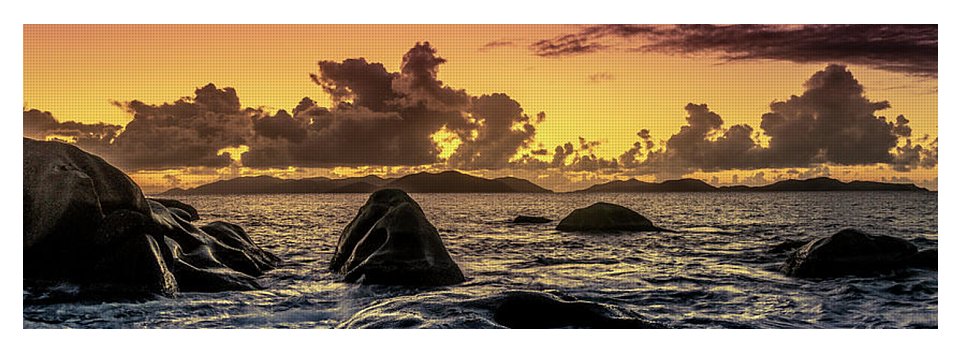 Beach Sunset - Rocky Water - Yoga Mat