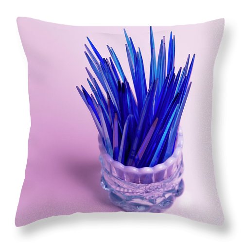 Blue 2th Pics - Throw Pillow