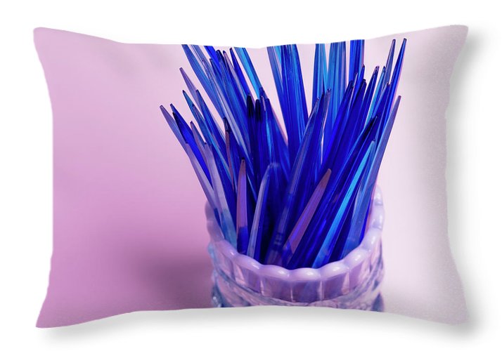 Blue 2th Pics - Throw Pillow