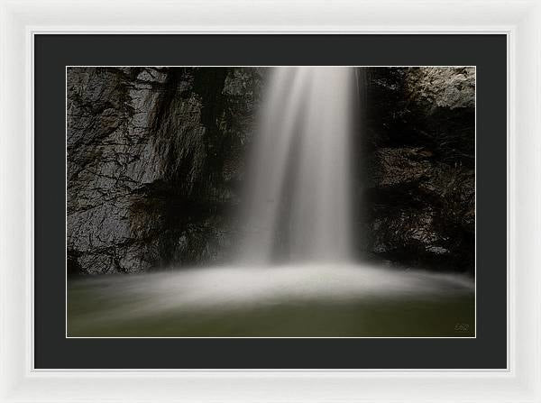 Eaton Canyon Waterfall - Closeup - Framed Print