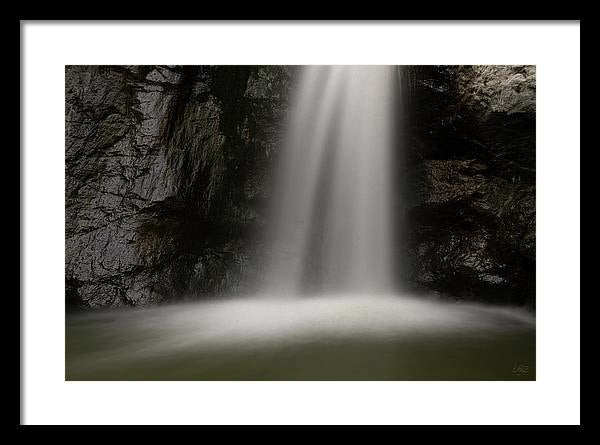 Eaton Canyon Waterfall - Closeup - Framed Print
