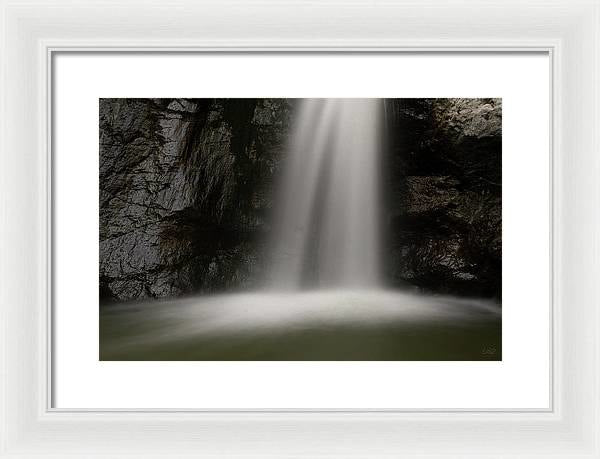 Eaton Canyon Waterfall - Closeup - Framed Print