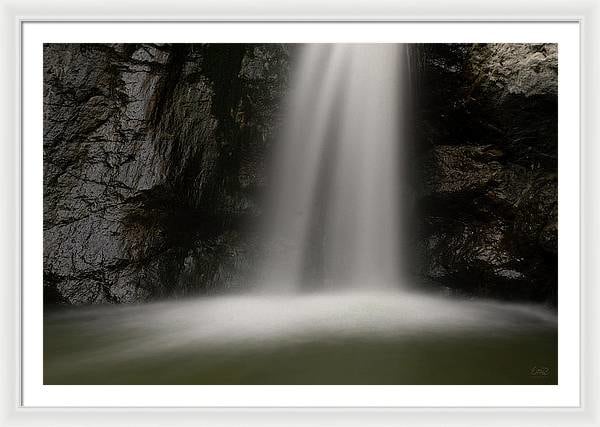 Eaton Canyon Waterfall - Closeup - Framed Print