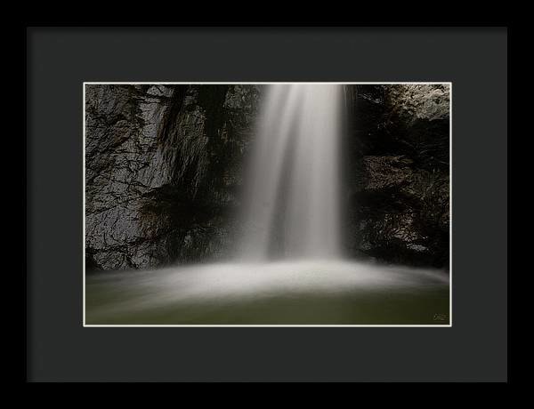 Eaton Canyon Waterfall - Closeup - Framed Print