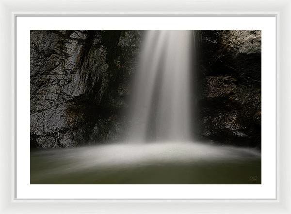 Eaton Canyon Waterfall - Closeup - Framed Print
