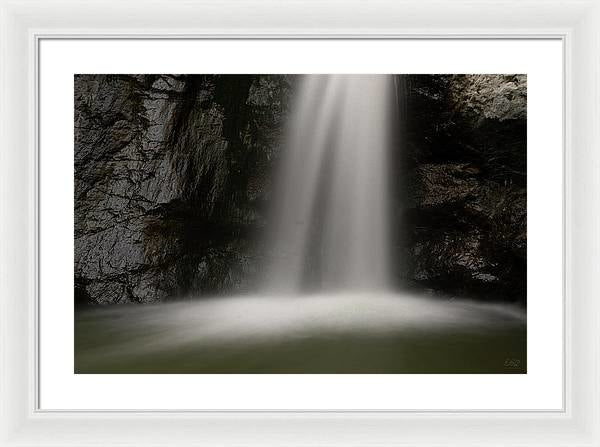 Eaton Canyon Waterfall - Closeup - Framed Print