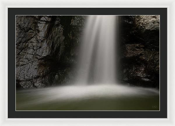 Eaton Canyon Waterfall - Closeup - Framed Print