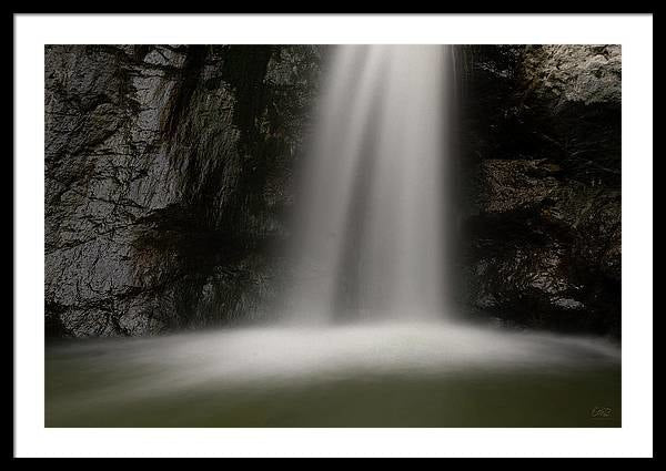 Eaton Canyon Waterfall - Closeup - Framed Print