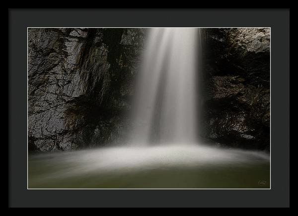 Eaton Canyon Waterfall - Closeup - Framed Print