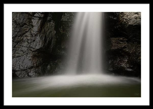 Eaton Canyon Waterfall - Closeup - Framed Print