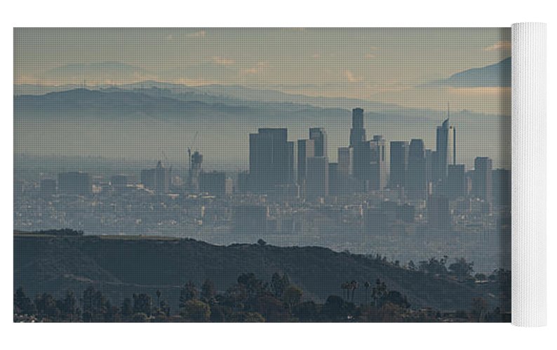 Hazy LA Skyline - Yoga Mat