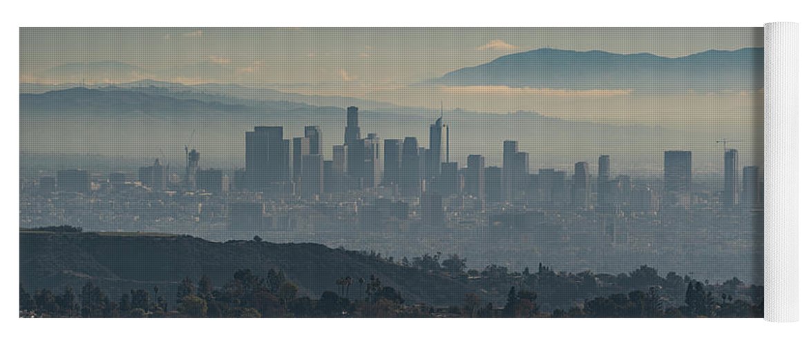 Hazy LA Skyline - Yoga Mat