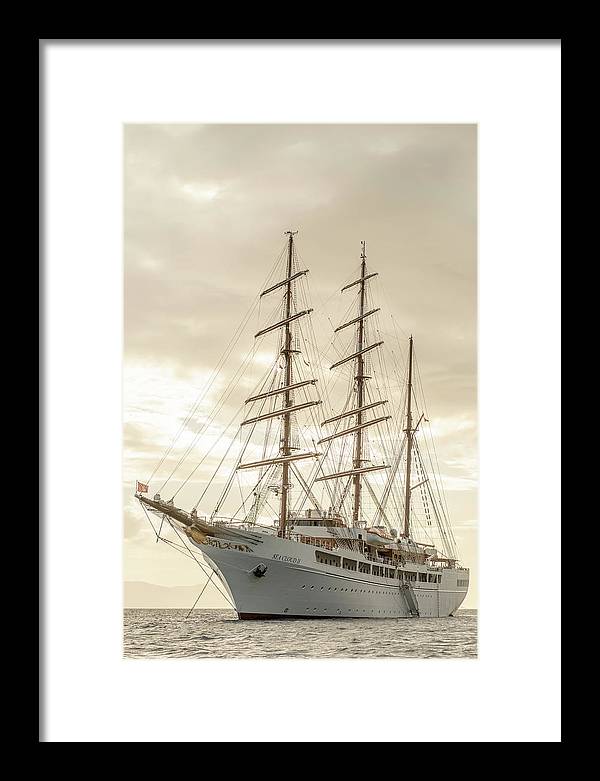 Modern Pirate Ship - Framed Print