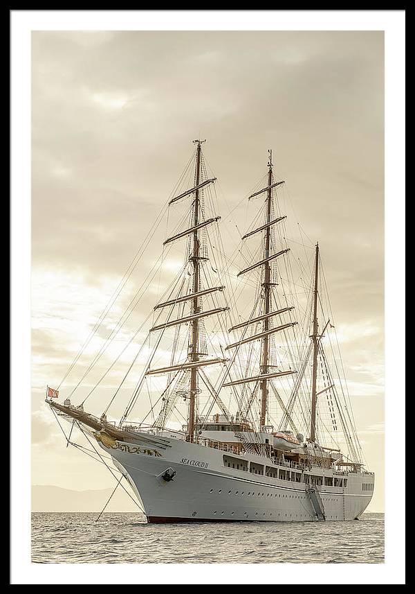 Modern Pirate Ship - Framed Print