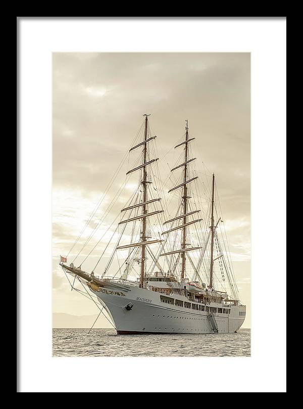 Modern Pirate Ship - Framed Print