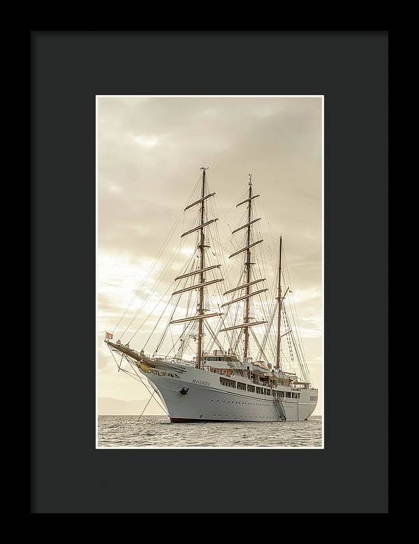Modern Pirate Ship - Framed Print
