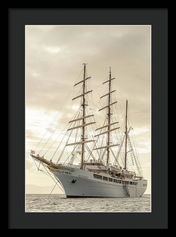 Modern Pirate Ship - Framed Print