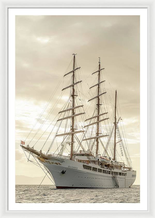 Modern Pirate Ship - Framed Print