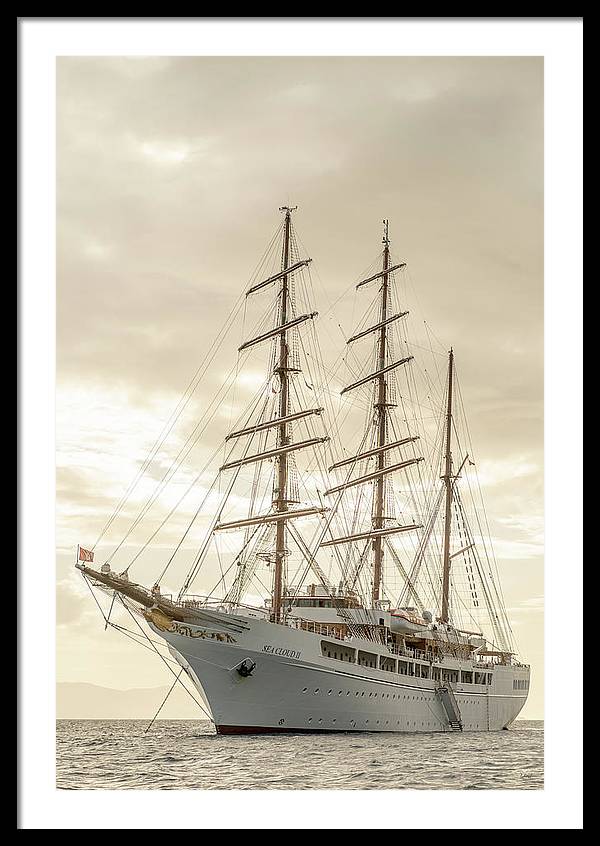 Modern Pirate Ship - Framed Print