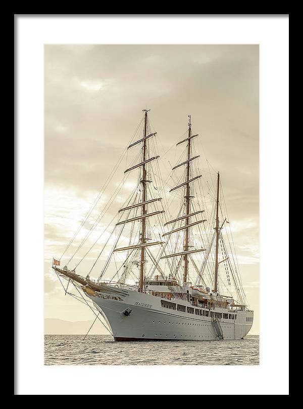 Modern Pirate Ship - Framed Print