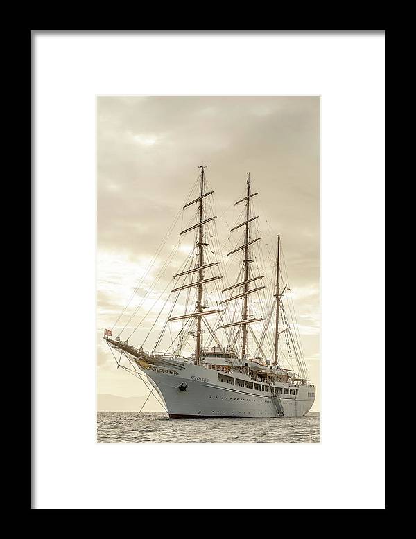 Modern Pirate Ship - Framed Print