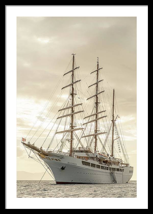 Modern Pirate Ship - Framed Print