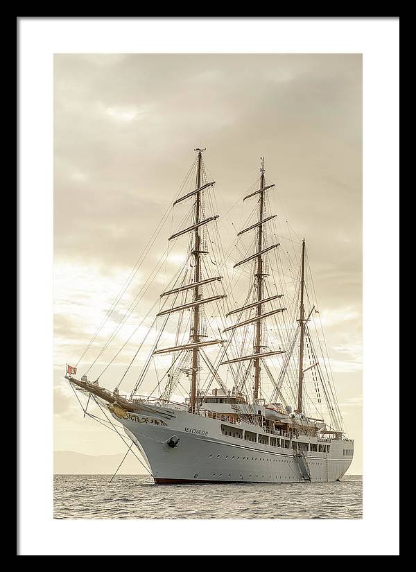 Modern Pirate Ship - Framed Print