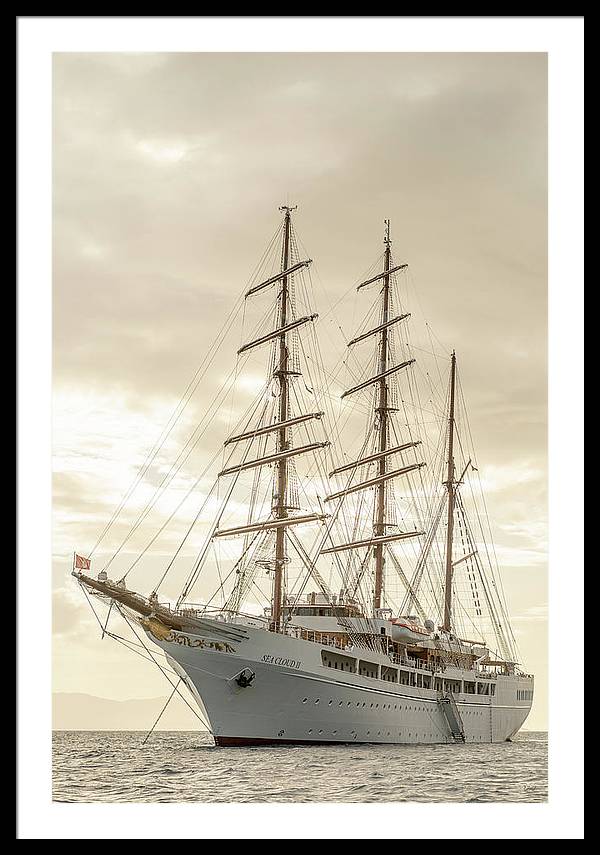 Modern Pirate Ship - Framed Print