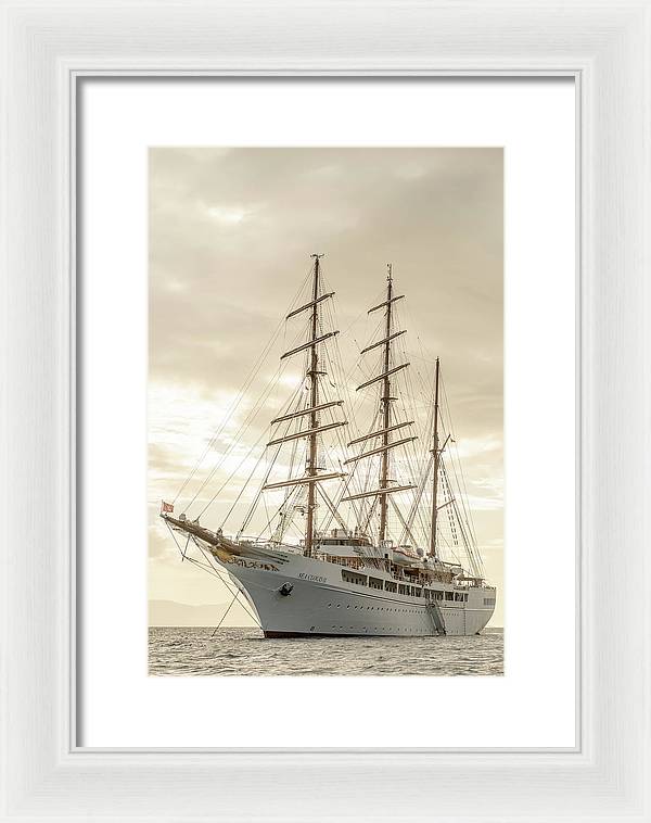 Modern Pirate Ship - Framed Print