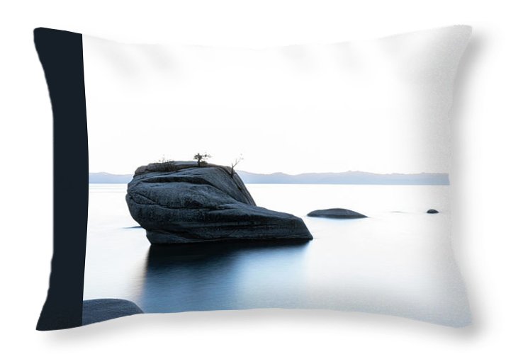 Rocky Lake Tahoe - Throw Pillow
