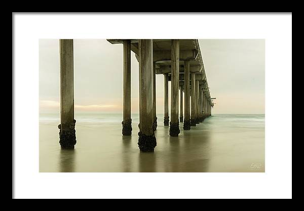 San Diego Pier - Side View Golden Hour - Framed Print