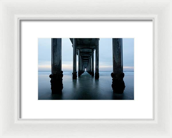 San Diego Pier - Tunnel View Blue Hour - Framed Print