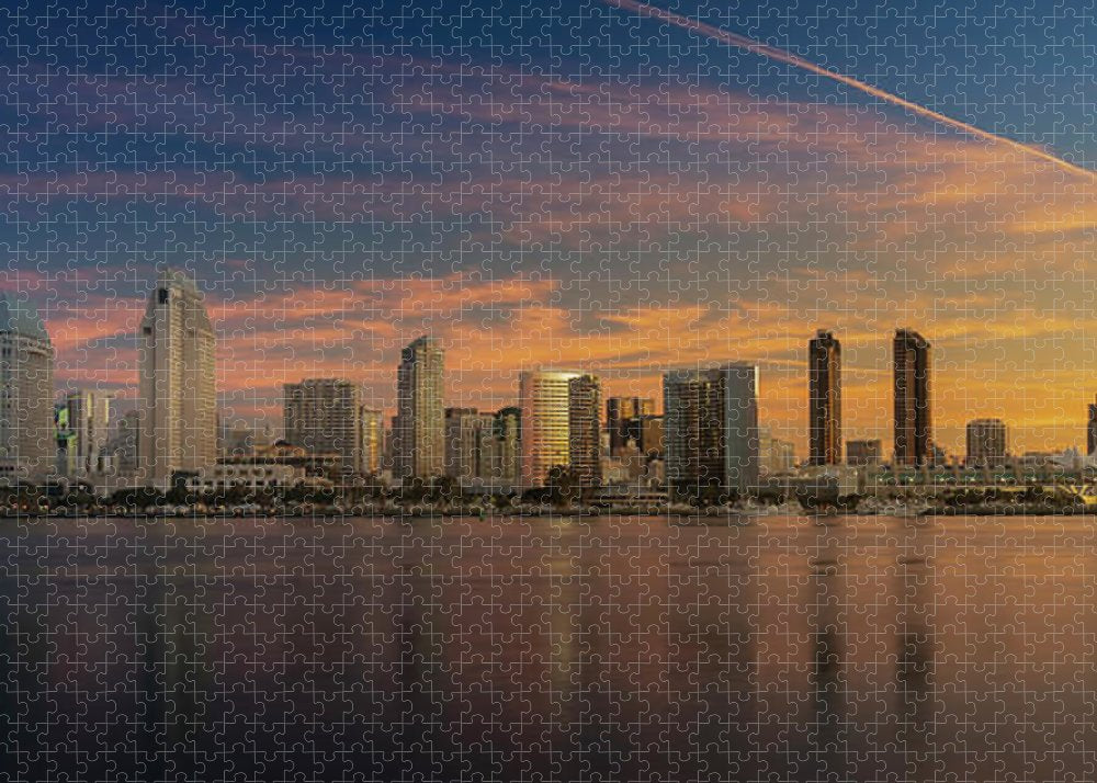 San Diego Skyline - Twilight - Puzzle