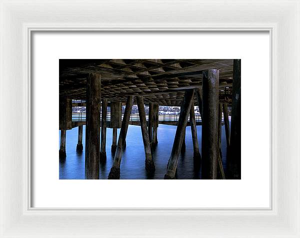 Under Santa Monica Pier - Framed Print