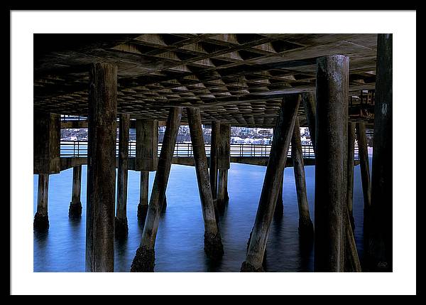 Under Santa Monica Pier - Framed Print