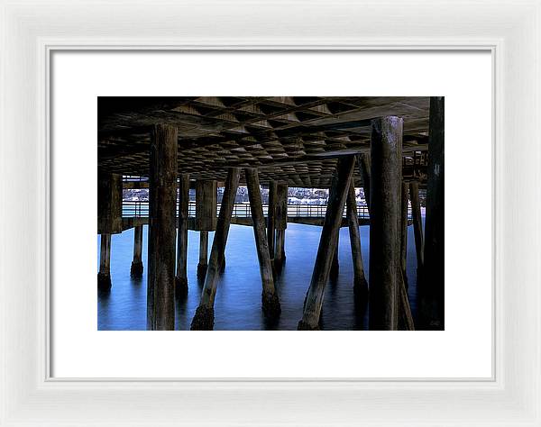 Under Santa Monica Pier - Framed Print