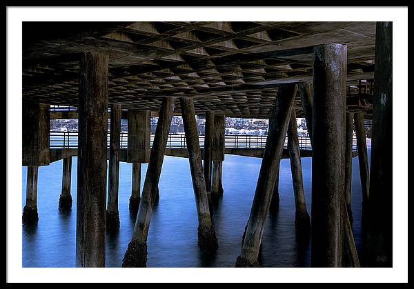 Under Santa Monica Pier - Framed Print