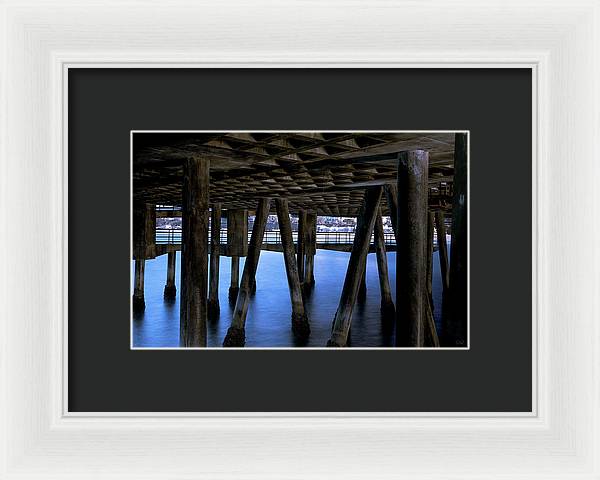 Under Santa Monica Pier - Framed Print