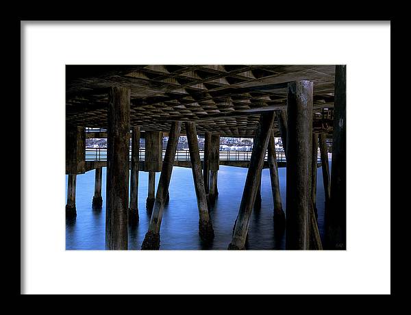 Under Santa Monica Pier - Framed Print