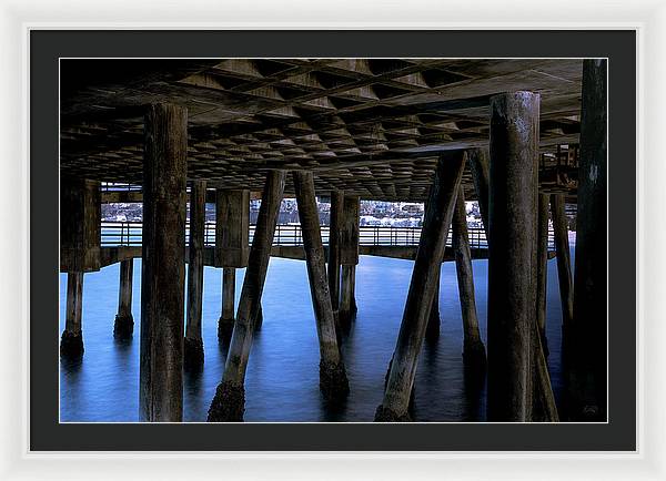 Under Santa Monica Pier - Framed Print