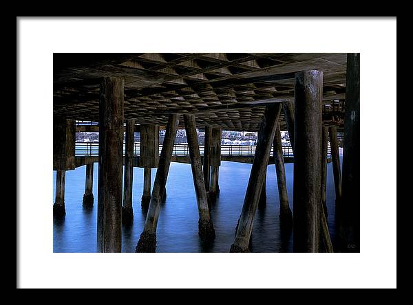 Under Santa Monica Pier - Framed Print