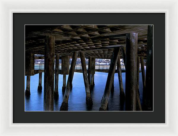 Under Santa Monica Pier - Framed Print