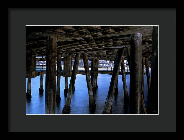 Under Santa Monica Pier - Framed Print
