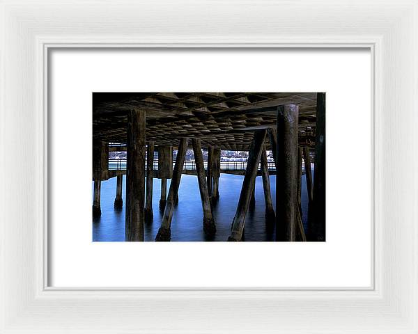 Under Santa Monica Pier - Framed Print
