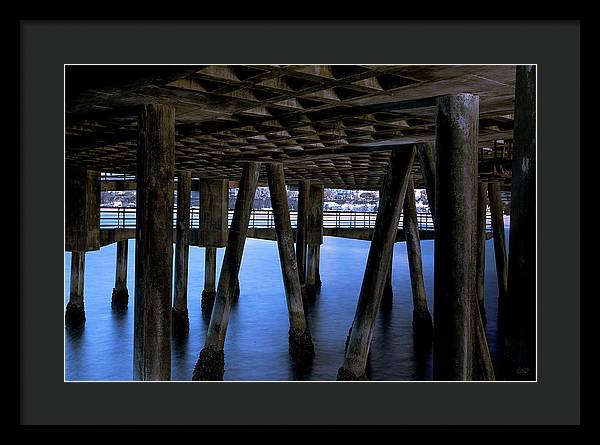 Under Santa Monica Pier - Framed Print