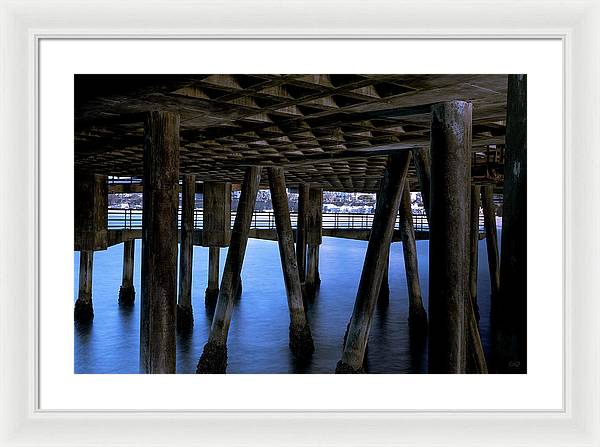 Under Santa Monica Pier - Framed Print