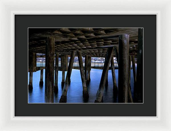 Under Santa Monica Pier - Framed Print
