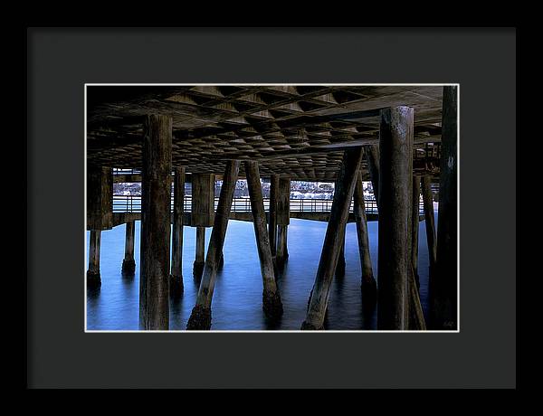 Under Santa Monica Pier - Framed Print
