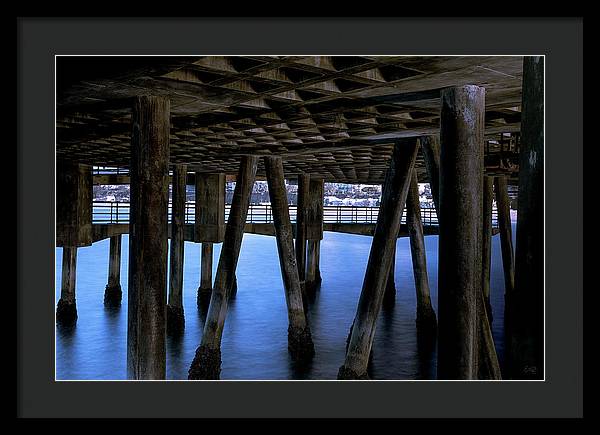 Under Santa Monica Pier - Framed Print