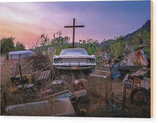 One Man's Trash - Wood Print